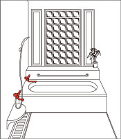 蛇口からの水漏れ
