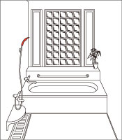 シャワー部分より水漏れ